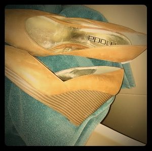 Pre-owned Moda Spana Wedges